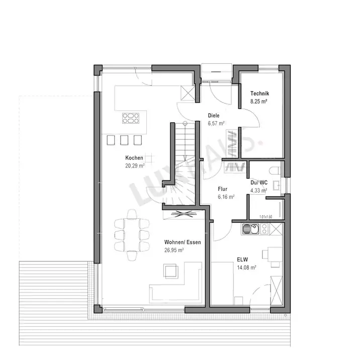Satteldachhaus mit Einliegerwohnung