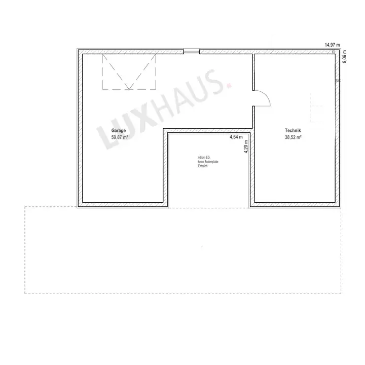 Bungalow in Hanglage mit Keller