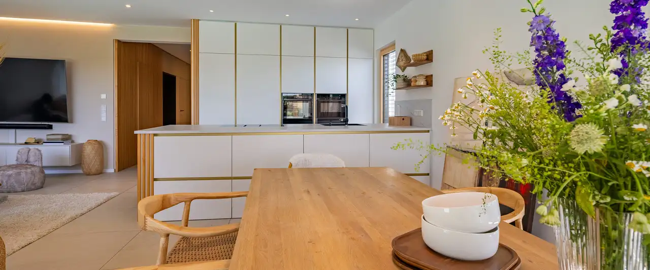 Flachdachbungalow mit Garage