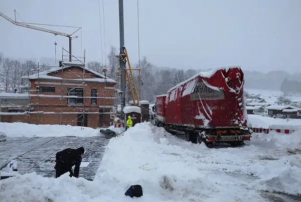 Hausbau im Winter möglich?