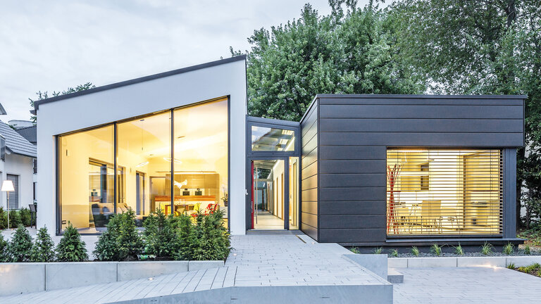 Musterhaus in Fellbach/Stuttgart - Moderner Bungalow Musterhaus in Fellbach/Stuttgart - Moderner Bungalow