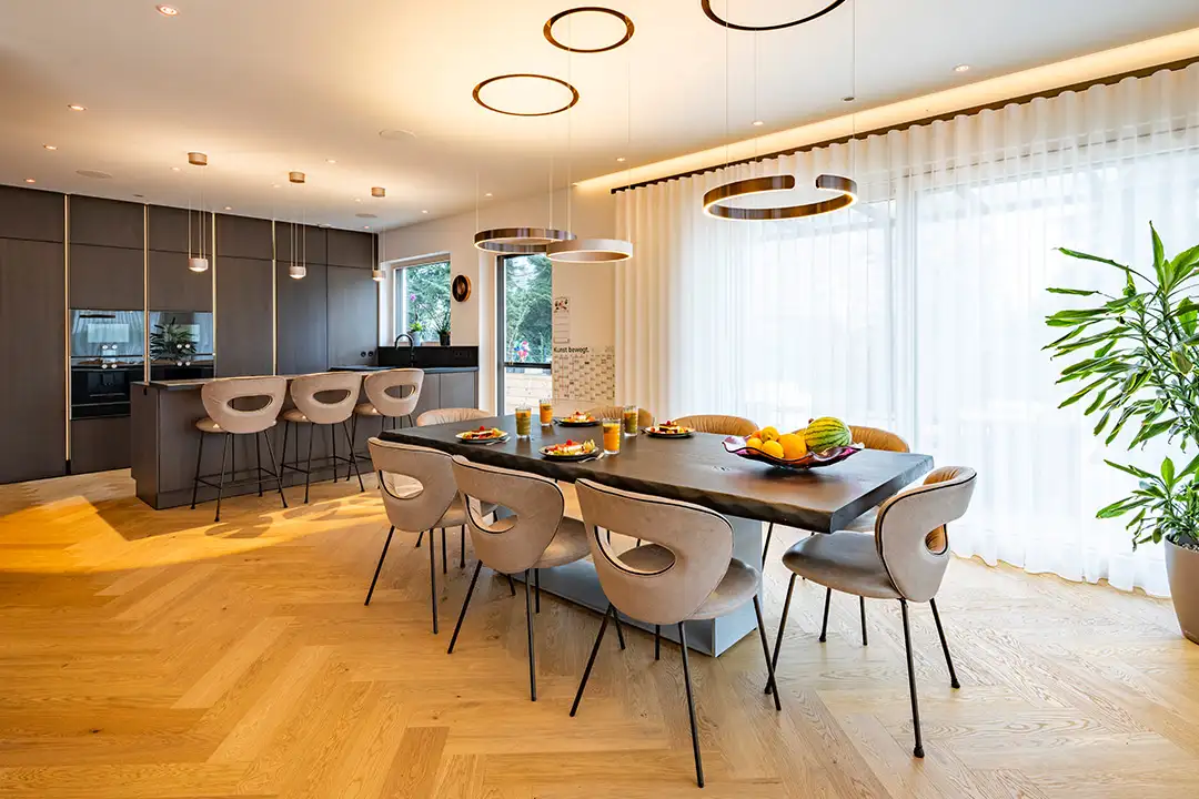Smart Home Beleuchtungskonzept im LUXHAUS Kundenhaus